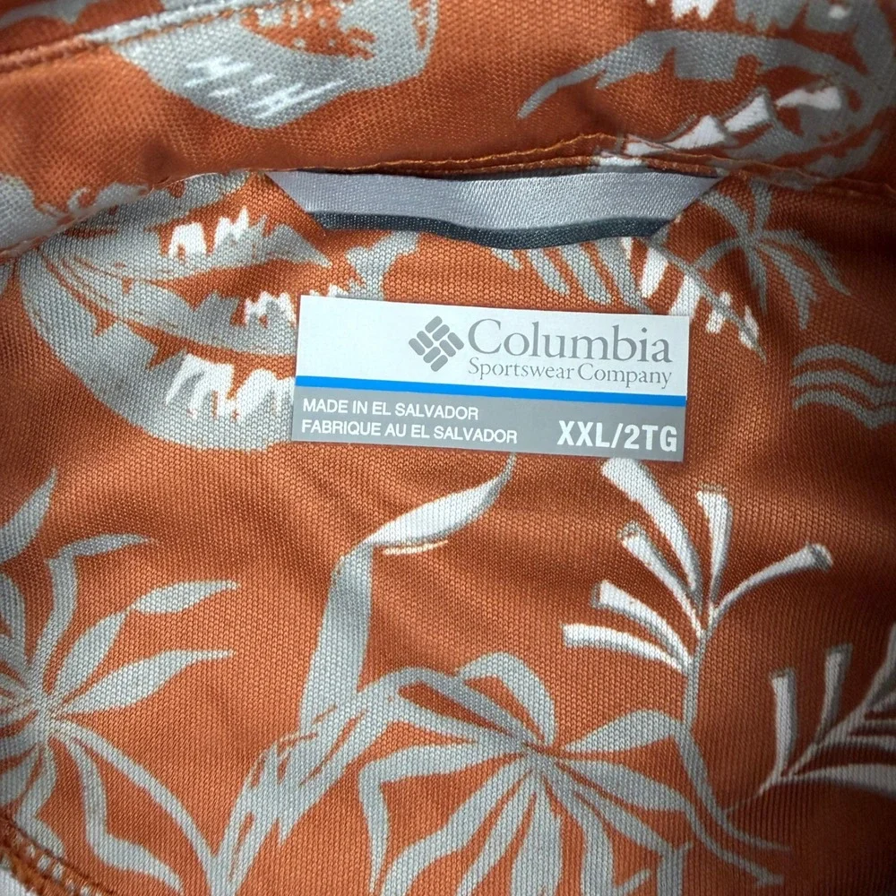 Columbia PFG Texas Longhorns Super Terminal‎ Tackle Polo Orange XXL XM2622-824